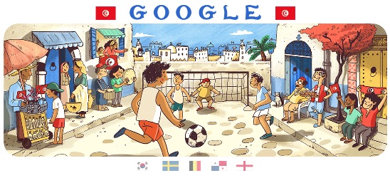 Google 2018年ワールドカップ - 5 日目ロゴに！