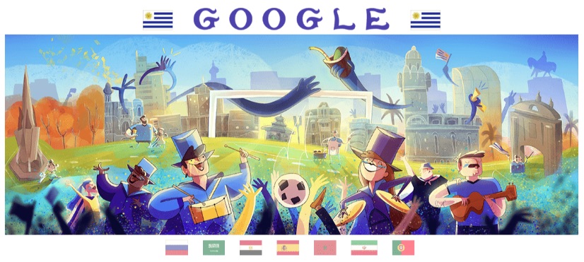 Google 2018年ワールドカップ - 12 日目ロゴに!