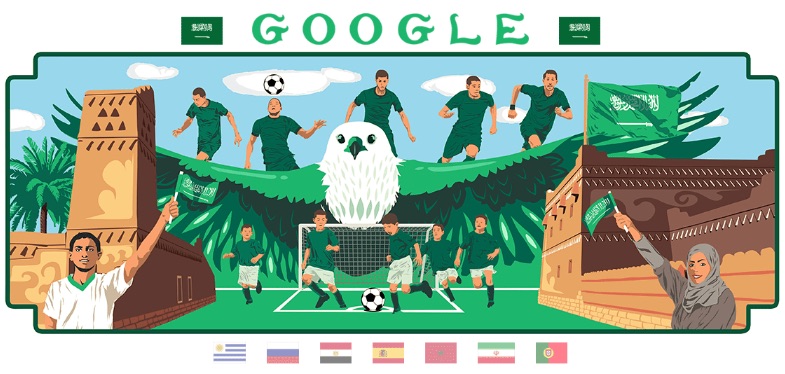 Google 2018年ワールドカップ - 12 日目ロゴに!