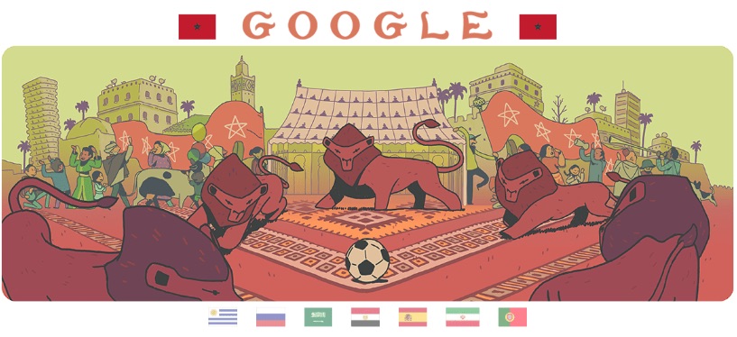 Google 2018年ワールドカップ - 12 日目ロゴに!
