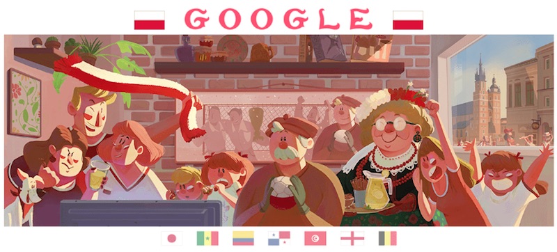 Google 2018年ワールドカップ - 15 日目ロゴに!