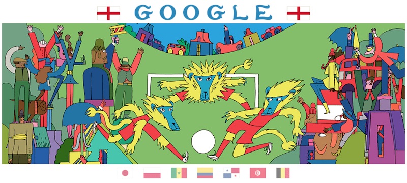 Google 2018年ワールドカップ - 15 日目ロゴに!