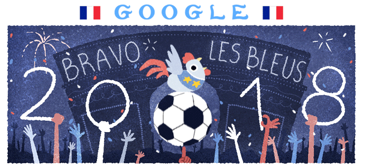 Celebrating World Cup 2018 Champions France!