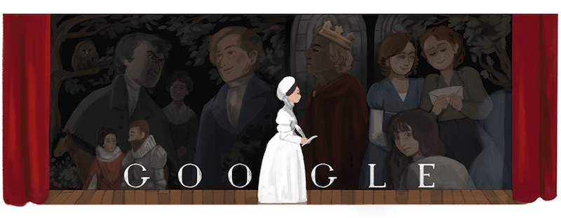 Google ジョアンナ・ベイリー生誕256周年記念ロゴに！