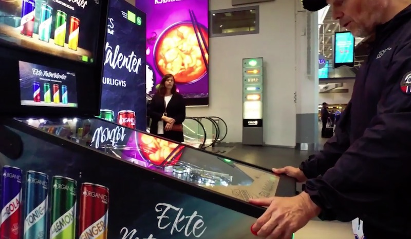 Red Bull OOH Pinball Machine dispenses free drinks at Oslo S