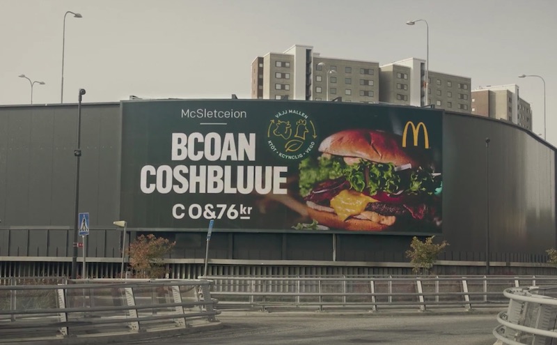 McDonald's Dyslexia Billboard Takeover