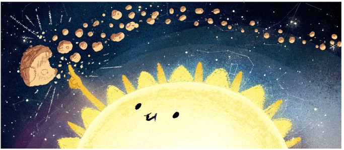 Google 2018年双子座流星群を説明するロゴに！