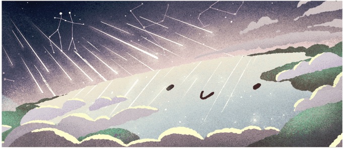 Google 2018年双子座流星群を説明するロゴに！