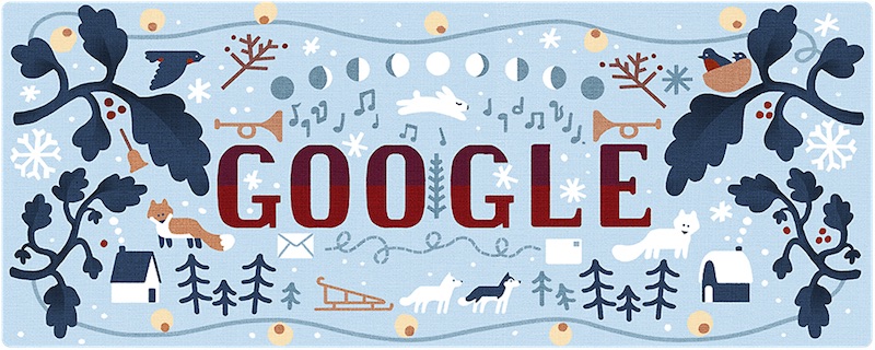 Google 2018年ホリデー シリーズ（3日目）ロゴに！