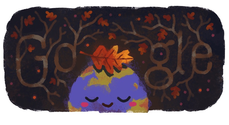 Google 北半球では春分の日、南半球では秋分の日ロゴに！