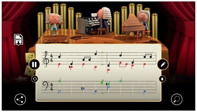 Google ヨハン・セバスティアン・バッハを称えて、AIでバッハのようなハーモニーが作れるロゴに！