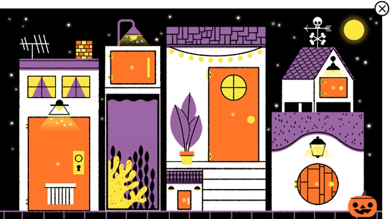 Google 2019年ハロウィンでトリックorトリートロゴに！