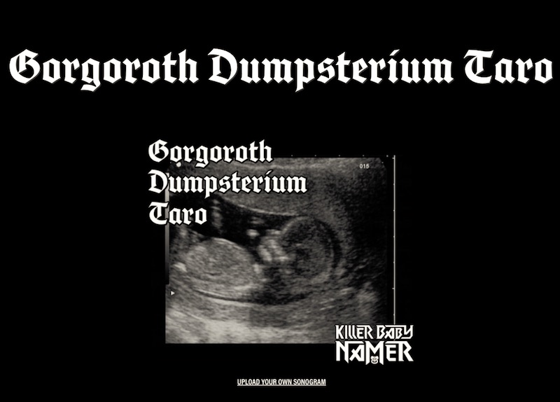 The Killer Baby Namer