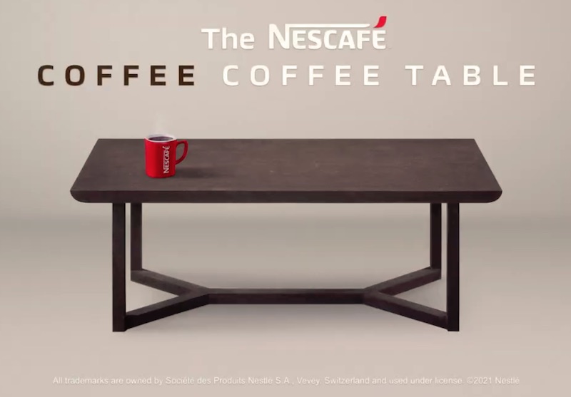 The Nescafe Coffee Coffee Table