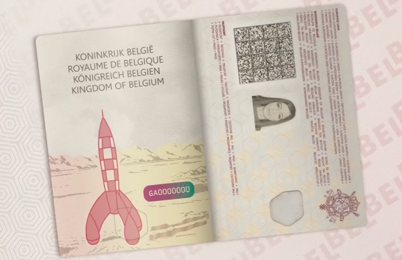 New design of the Belgian passport