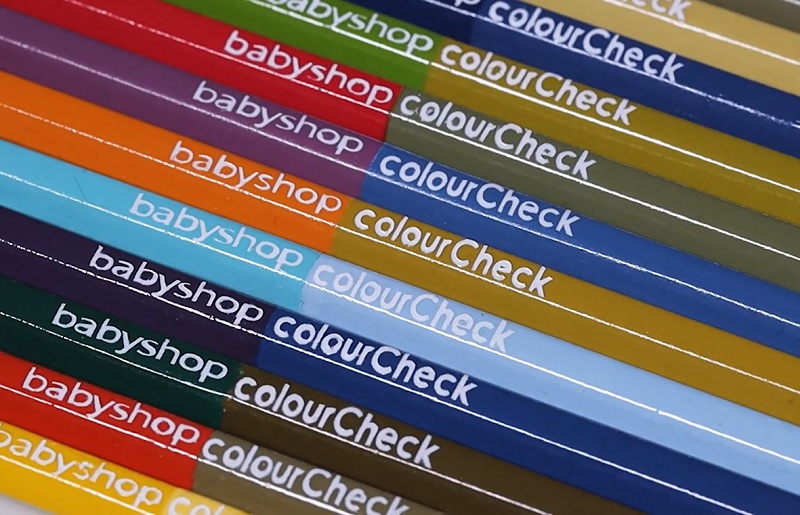 Babyshop's ColourCheck pencils