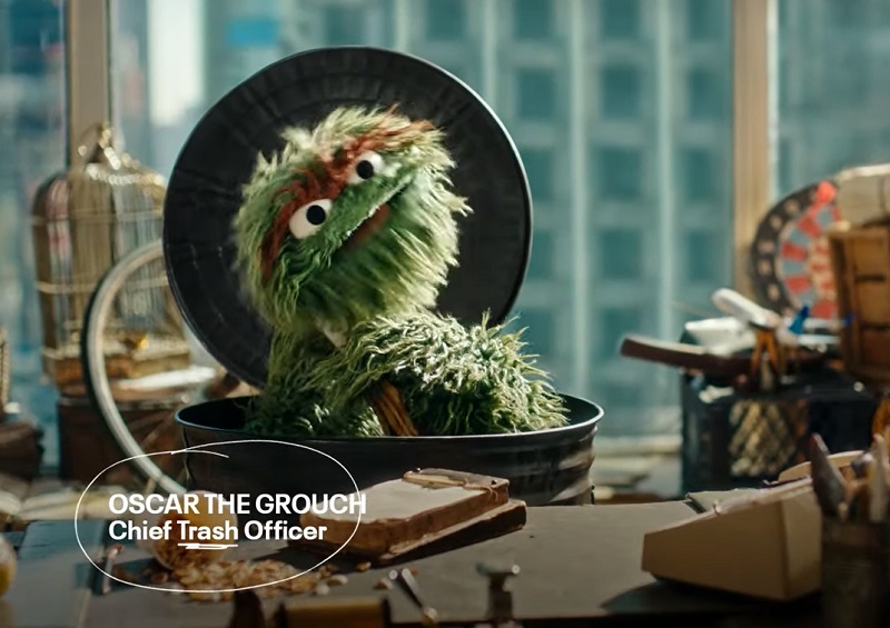 United — Chief Trash Officer Oscar the Grouch Learns How Trash Could Fly
