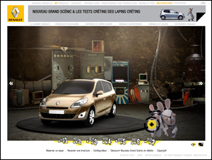 LNouveau Renault Grand Scénic et les tests crétins des lapins crétins