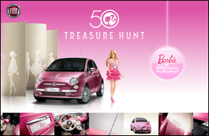 トレジャーハント Barbie × FIAT 500