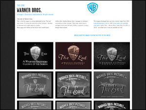 The end titles: Warner Bros. | The Movie title stills collection