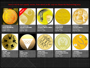 Here is the 10 most popular entries, from which an IOC Jury has chosen the final winning entry.