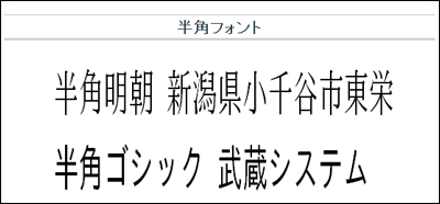 漢字も文字幅半分、Macでも使えるTrueType半角フォント　「TTEdit半角明朝」「TTEdit半角ゴシック」 - 武蔵システム