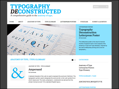 Typography Deconstructed | A comprehensive guide to the anatomy of type.