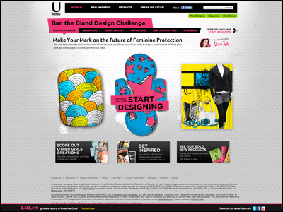 Redesign feminine care in Ban the Bland Design Challenge – U by Kotex