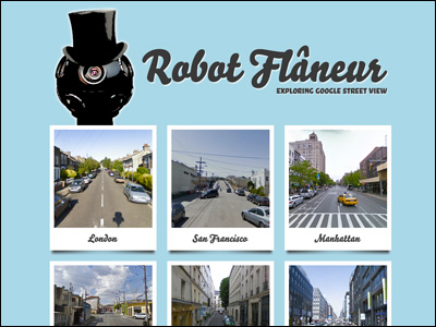 Robot Flâneur: Exploring Google Street View