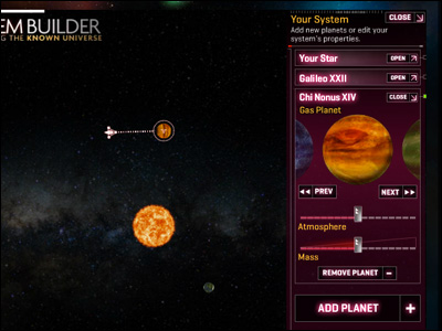Solar System Builder | Known Universe- National Geographic