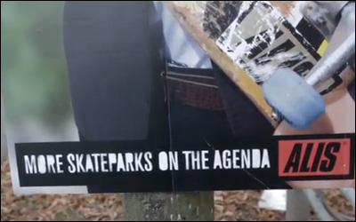 Alis - Valgplakat Skate Attack (Election Poster Skate Attack
