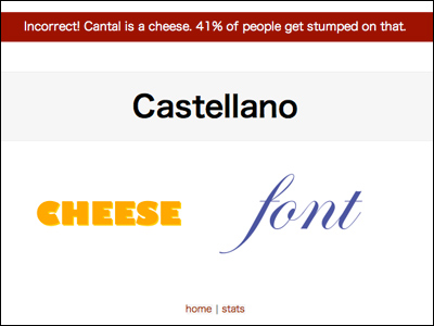 Cheese or Font