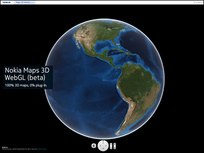 Nokia Maps 3D WebGL (beta)