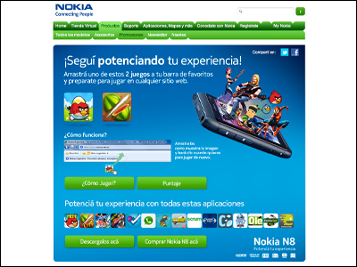 Nokia Argentina - Con Angry Birds y Fruit Ninja destruí cualquier sitio web
