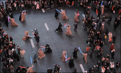 STAR WARS The Old Republic - Times Square Freeze Mob 12.20.11