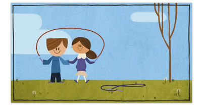 Google バレンタインデーロゴはかわいいアニメーション！