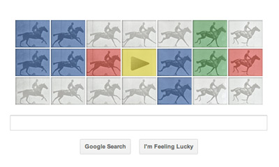 Google エドワード・マイブリッジ（Eadweard J. Muybridge）生誕182周年