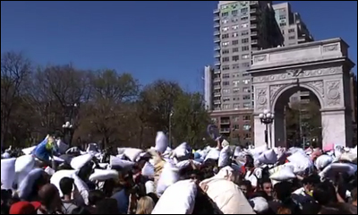NYC Pillow Fight 2012