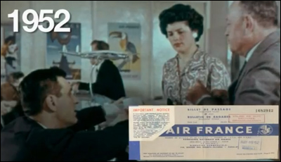 The history of the air ticket from 1933 to 2012