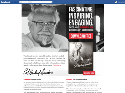 Col. Sanders Autobiography and cook book