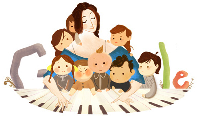 Google ロベルト・シューマンの妻でピアニストの、クララ・シューマン生誕193周年
