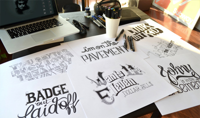 Bob Dylan Subterranean Homesick Blues - A HAND LETTERING EXPERIENCE