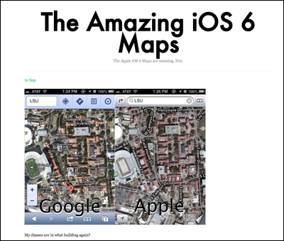 The Amazing iOS 6 Maps