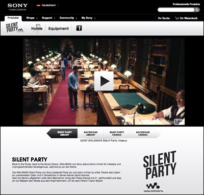 WALKMAN Silent Party Library