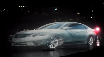 Nissan Canada Day 3D Water Projection