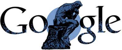 Google 彫刻「考える人」で有名なオーギュスト・ロダン生誕172周年