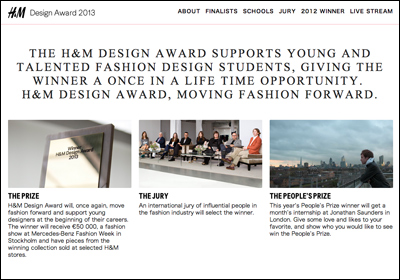 H&M Design Award 2013