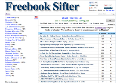 Freebook Sifter - A Resource for Free eBooks