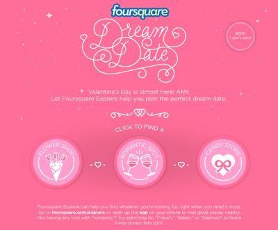 Foursquare Dream Date