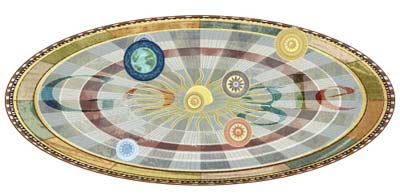 Google 地動説を唱えたニコラウス・コペルニクス生誕540周年で、太陽の周りを惑星が回るアニメーションロゴに
